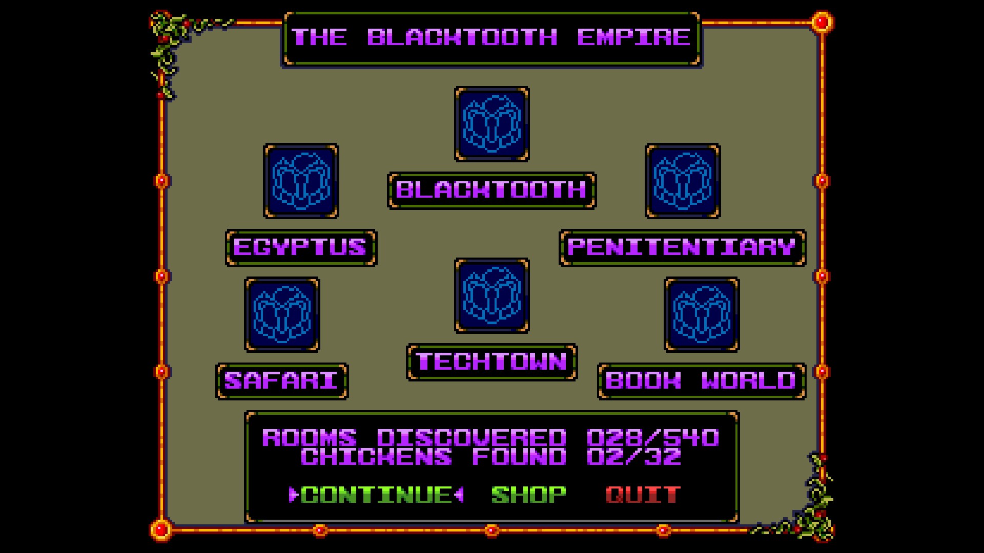 A screenshot from Head Over Heels Deluxe