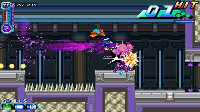 A screenshot from Berserk Boy on Nintendo Switch