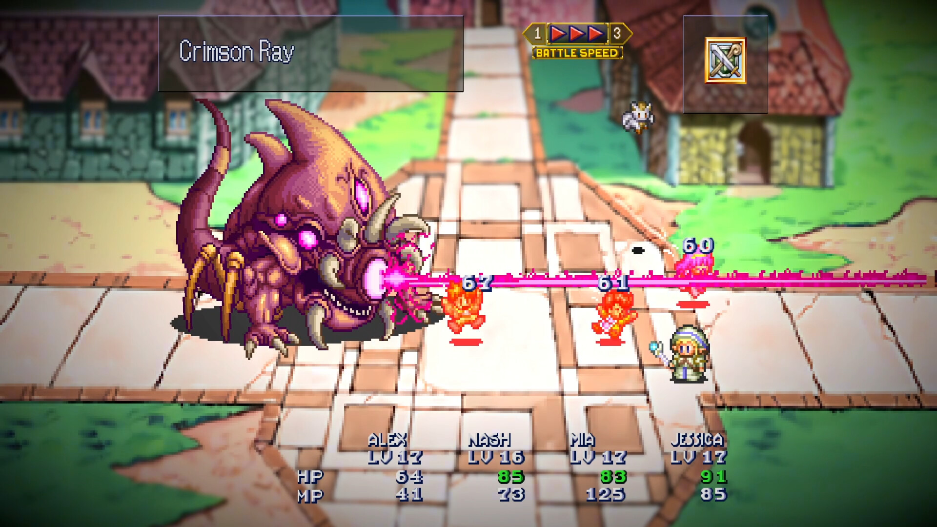 A screenshot from Lunar Remasterd Collection