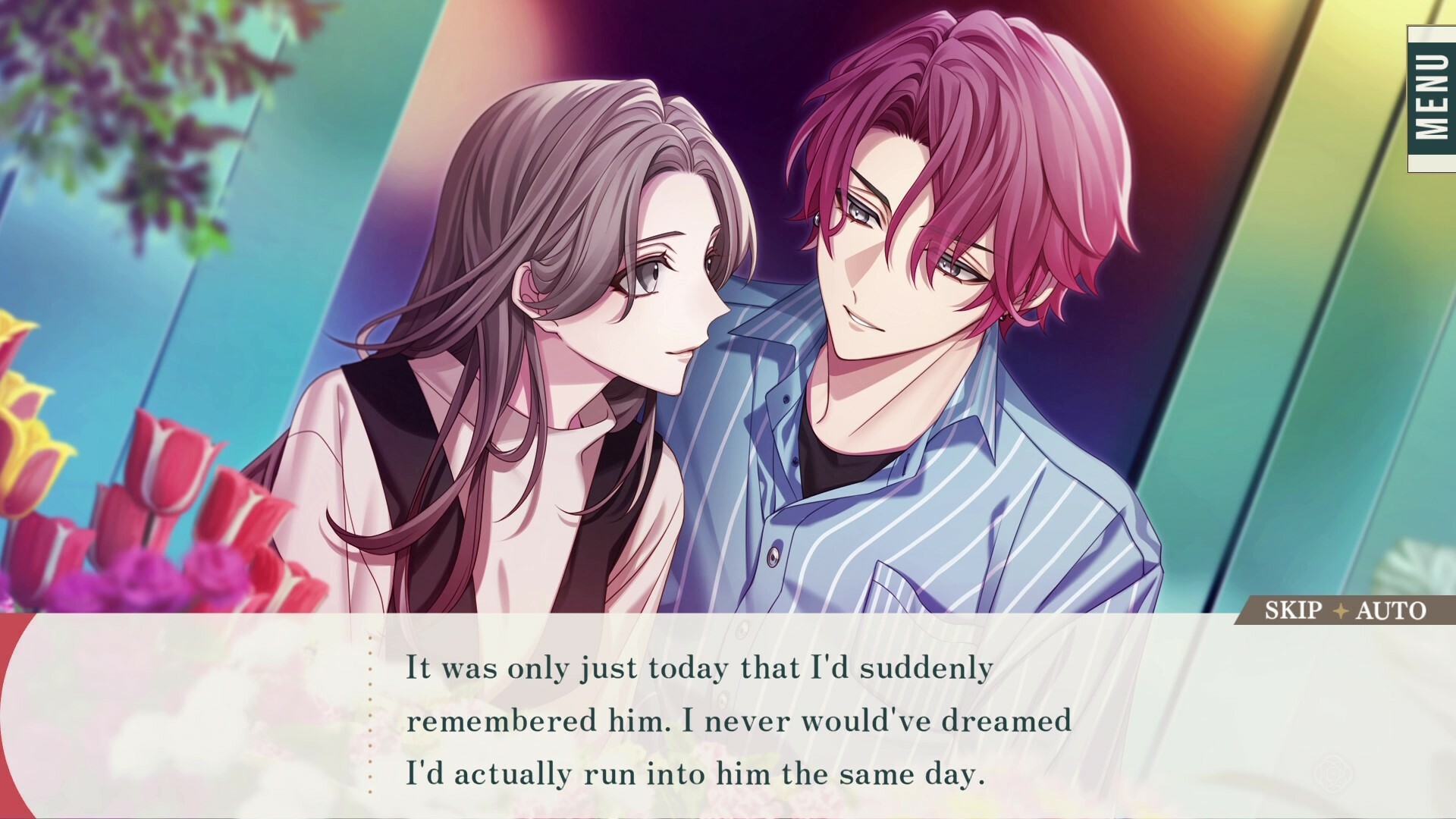 A screenshot from Him, The Smile & Bloom